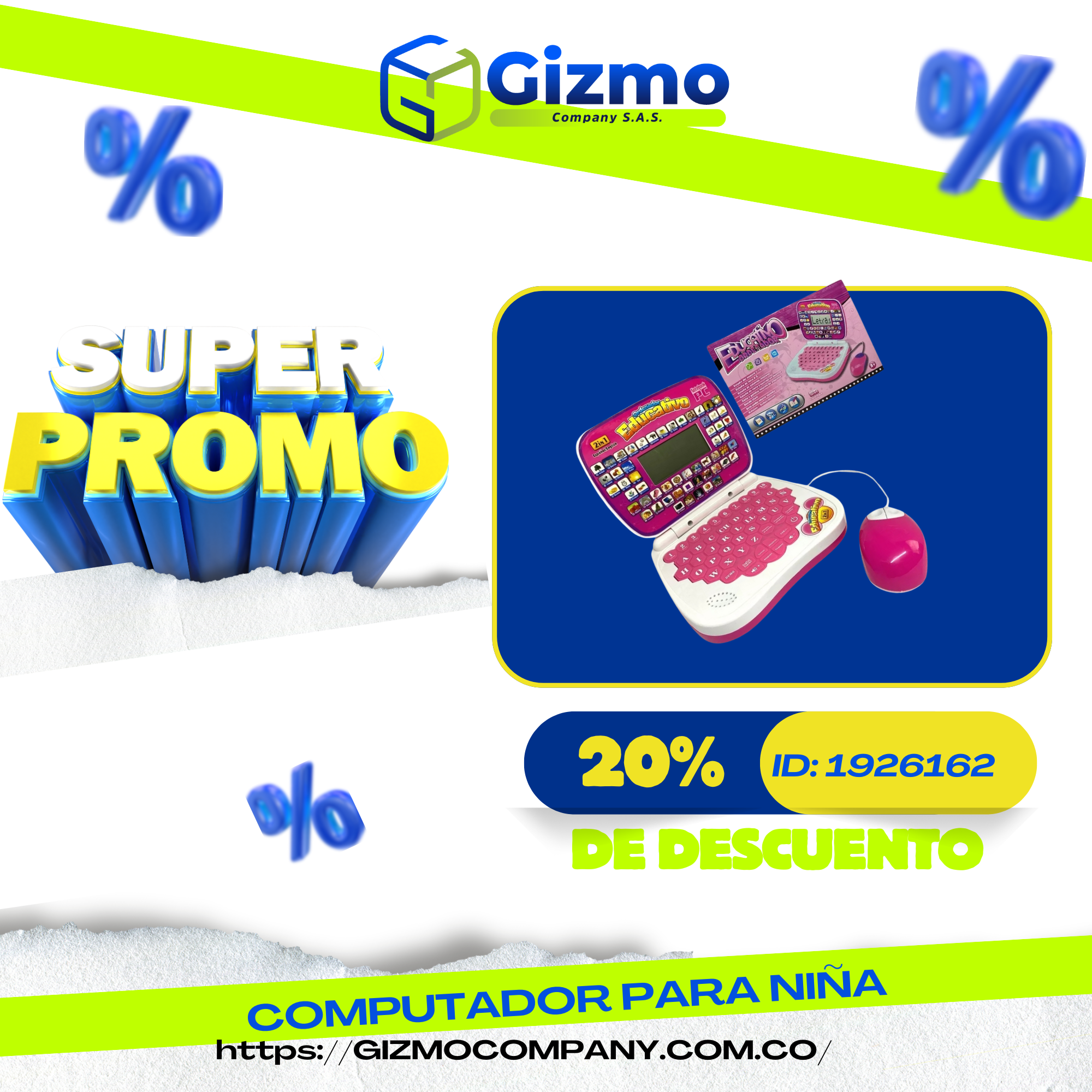 PROMO COMPUTADOR PARA NIÑA